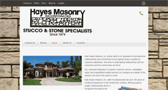 Desktop Screenshot of hayesmasonry.com