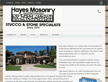 Tablet Screenshot of hayesmasonry.com